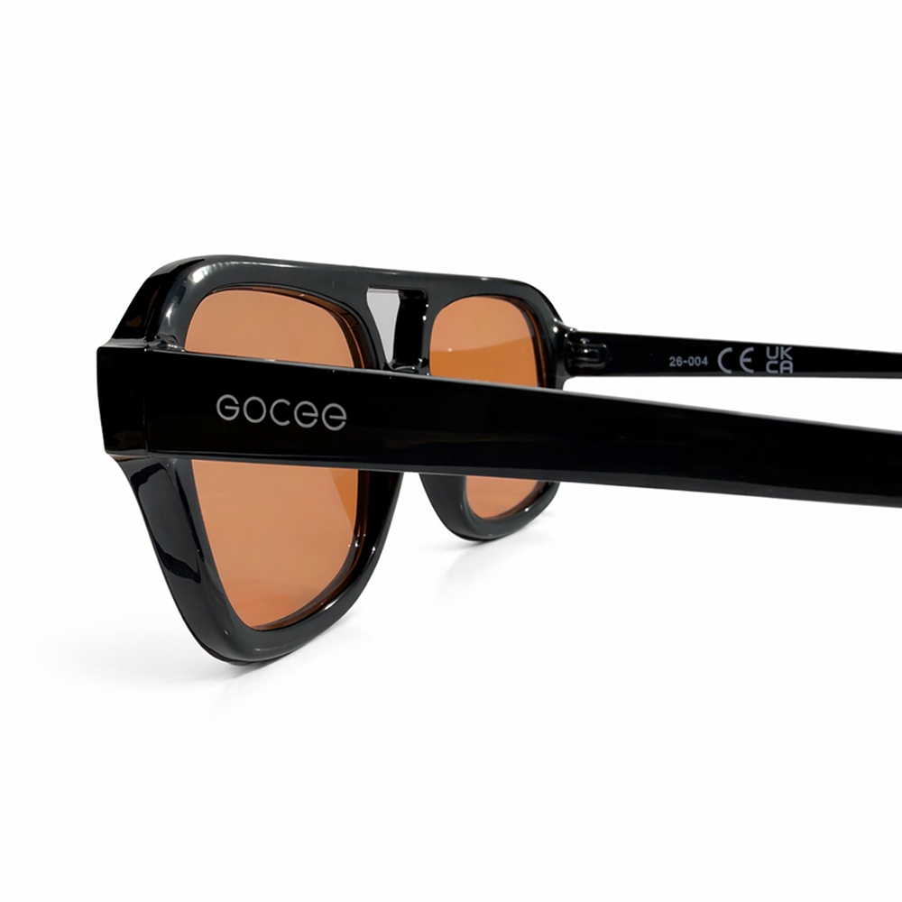 GOCEE Capri zonnebril zwart met oranje glazen — foto 3