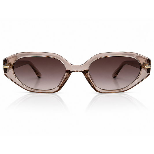 GOCEE Riviera zonnebril transparant champagne-bruin